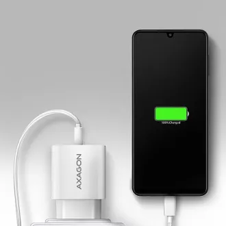 AXAGON ACU-QC18W, nabíjačka do siete 18W, 1x port USB-A, QC3.0/AFC/Apple, biela