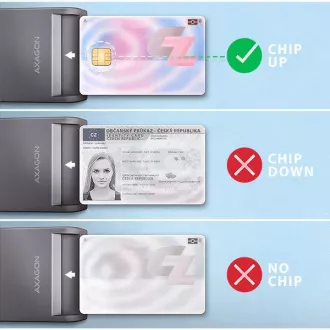 AXAGON CRE-SM3TC, USB-C FlatReader čítačka kontaktných kariet Smart card (eObčanka), kábel 1.2m AXAGON CRE-SM3TC, USB-C FlatReader čítačka kontaktných kariet Smart card (eObčanka), kábel 1.2m
