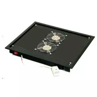 TRITON Ventilačná jednotka horná (spodná), 2 ventilátory-230V/30W, termostat, čierna