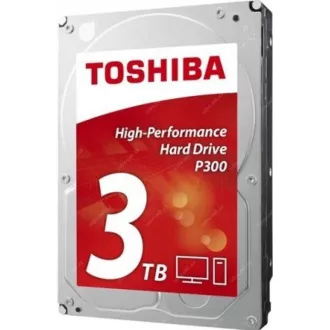 TOSHIBA HDD P300 Desktop PC (CMR) 3TB, SATA III, 7200 rpm, 64 MB cache, 3, 5 ", BULK TOSHIBA HDD P300 Desktop PC (CMR) 3TB, SATA III, 7200 rpm, 64 MB cache, 3, 5 ", BULK
