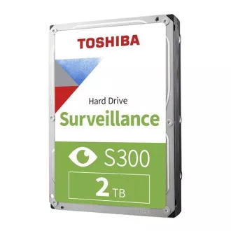 TOSHIBA HDD S300 Surveillance (SMR) 2TB, SATA III, 5400 rpm, 128 MB cache, 3, 5 ", BULK