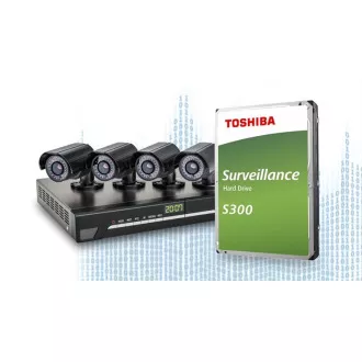 TOSHIBA HDD S300 Surveillance (SMR) 2TB, SATA III, 5400 rpm, 128 MB cache, 3, 5 ", BULK