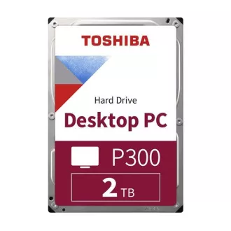 TOSHIBA HDD P300 Desktop PC (SMR) 2TB, SATA III, 7200 rpm, 256 MB cache, 3, 5 ", BULK TOSHIBA HDD P300 Desktop PC (SMR) 2TB, SATA III, 7200 rpm, 256 MB cache, 3, 5 ", BULK