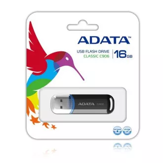 ADATA Flash Disk 16GB C906, USB 2.0 Classic, čierna ADATA Flash Disk 16GB C906, USB 2.0 Classic, čierna