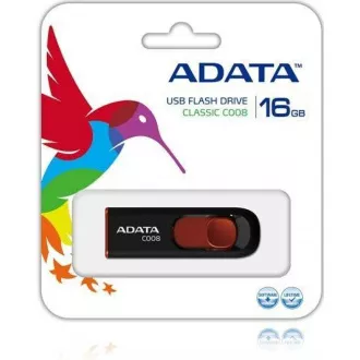 ADATA Flash Disk 16GB C008, USB 2.0 Classic, čierna