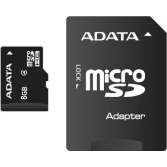 ADATA MicroSDHC karta 8GB Class 4 + SD adaptér