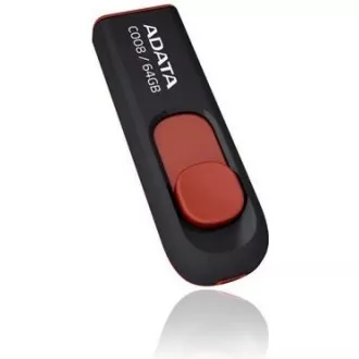 ADATA Flash Disk 64GB C008, USB 2.0 Classic, čierna