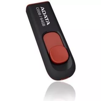 ADATA Flash Disk 64GB C008, USB 2.0 Classic, čierna