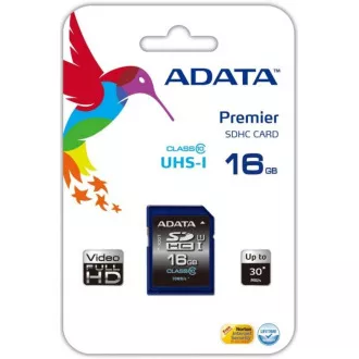 ADATA SDHC karta 16GB Premier UHS-I Class 10 ADATA SDHC karta 16GB Premier UHS-I Class 10