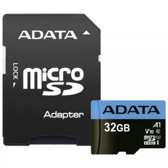ADATA MicroSDHC karta 32GB UHS-I Class 10 + SD adaptér, Premier ADATA MicroSDHC karta 32GB UHS-I Class 10 + SD adaptér, Premier
