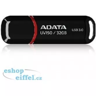 ADATA Flash Disk 32GB UV150, USB 3.1 Dash Drive (R: 90/W: 20 MB/s) čierna