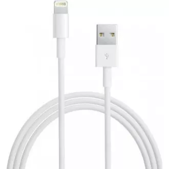 APPLE USB kábel s lightning konetorom - biely (bulk balenie) 1m