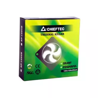 CHIEFTEC vetrák AF-1225S, 120x120x25 mm Sleeve Fan, with 3/4pin connector