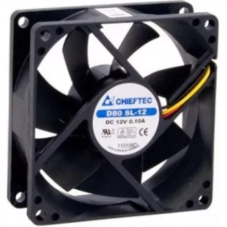 CHIEFTEC vetrák AF-0825S, 80x80x25 mm Sleeve Fan, with 3/4pin connector