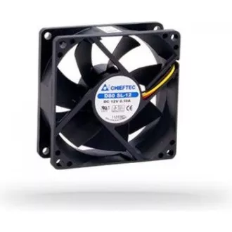 CHIEFTEC vetrák AF-0825S, 80x80x25 mm Sleeve Fan, with 3/4pin connector