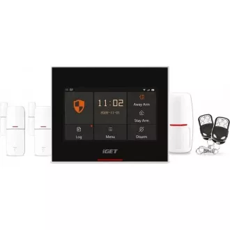 iGET HOME X5 Advanced - Domový Wi-Fi smart alarm s LCD, kompletný set, podpora Tuya iGET HOME X5 Advanced - Domový Wi-Fi smart alarm s LCD, kompletný set, podpora Tuya