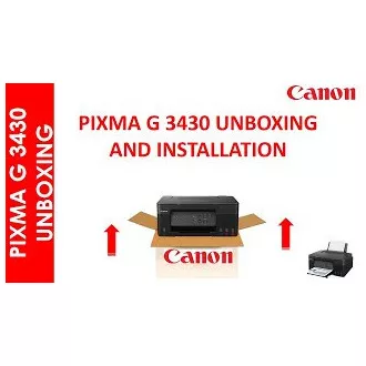 Canon PIXMA G3430 čierna (doplniteľné zásobníky atramentu) - farebná, MF (tlač, kopírka, sken), USB, Wi-Fi - Rozbalené
