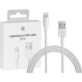 APPLE USB kábel s lightning konetorom - biely (bulk balenie) 2m