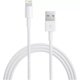 APPLE USB kábel s lightning konetorom - biely (bulk balenie) 2m APPLE USB kábel s lightning konetorom - biely (bulk balenie) 2m