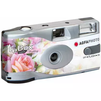 Agfaphoto LeBox Wedding Flash 400/27 - jednorazový analógový fotoaparát Agfaphoto LeBox Wedding Flash 400/27 - jednorazový analógový fotoaparát