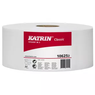 Toaletný papier Jumbo 230mm 2vrs. Katrin Classic Gigant M biely Toaletný papier Jumbo 230mm 2vrs. Katrin Classic Gigant M biely