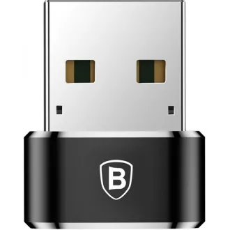 Baseus adaptér USB samec na USB-C samica 3A, OTG, čierna