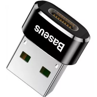 Baseus adaptér USB samec na USB-C samica 3A, OTG, čierna