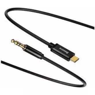 Baseus Yiven Series audio kábel USB-C/3, 5mm Jack 1, 2m, čierna