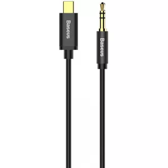 Baseus Yiven Series audio kábel USB-C/3, 5mm Jack 1, 2m, čierna