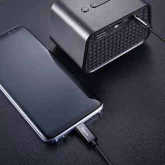 Baseus Yiven Series audio kábel USB-C/3, 5mm Jack 1, 2m, čierna