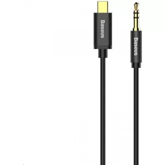 Baseus Yiven Series audio kábel USB-C/3, 5mm Jack 1, 2m, čierna