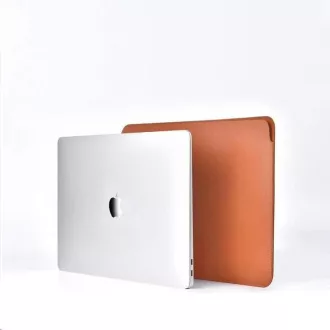COTEetCI PU Ultra-tenké púzdro pre MacBook 15 hnedá