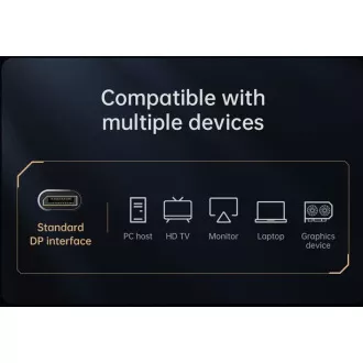 McDodo kábel DisplayPort / DisplayPort 4K 60Hz Cable M/M 2m