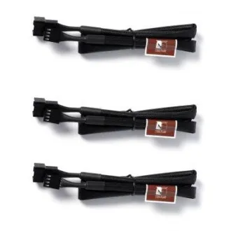 NOCTUA Predlžovacie káble pre 4pin ventilátor NA-SEC3, 3x 60cm, čierna NOCTUA Predlžovacie káble pre 4pin ventilátor NA-SEC3, 3x 60cm, čierna