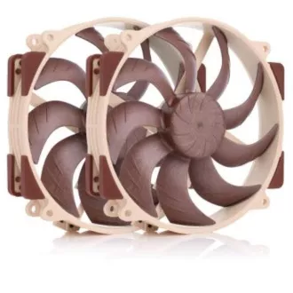 NOCTUA Ventilátor NF-A14x25r-G2-PWM-Sx2-PP, 2x 140mm, hnedá