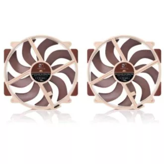 NOCTUA Ventilátor NF-A14x25r-G2-PWM-Sx2-PP, 2x 140mm, hnedá