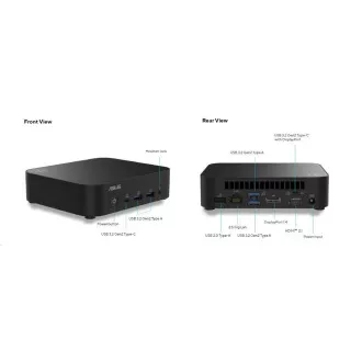 ASUS NUC 14 Essential RNUC14MNK2500002/N250 Procesor/DDR5-4800 SODIMM/USB-A, C/M.2 2280/Wi-Fi/LAN/EU Napájací kábel