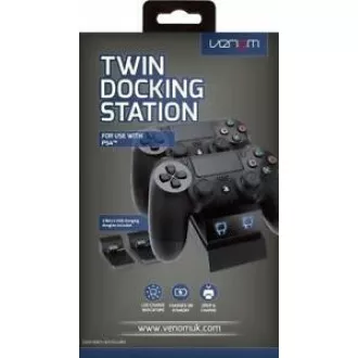 VENOM VS2737 White PS4 Twin Docking Station VENOM VS2737 White PS4 Twin Docking Station