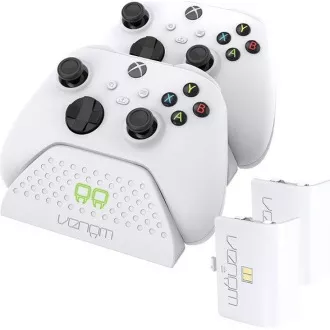 VENOM VS2871 Xbox Series S/X & One White Twin Docking Station + 2 batérie