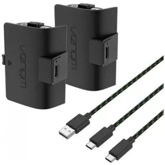 VENOM VS2883 Xbox Series S/X & One Black High Capacity Twin Battery Pack + 3 meter cable