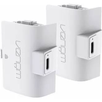 VENOM VS2874 Xbox Series S/X & One White High Capacity Twin Battery Pack + 3 meter cable