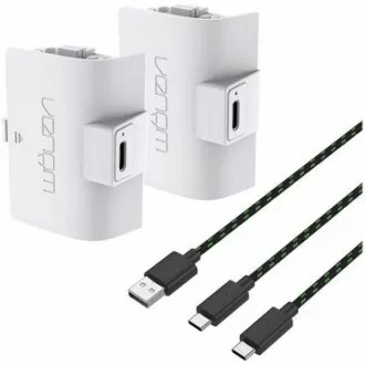 VENOM VS2874 Xbox Series S/X & One White High Capacity Twin Battery Pack + 3 meter cable