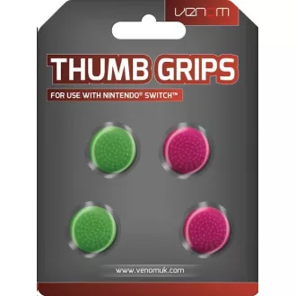 VENOM VS4917 Nintendo Switch Thumb Grips (4x) - Pink and Green