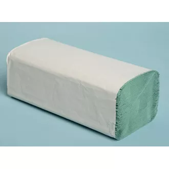 Uteráky pap. ZZ skladané 1vrs. zelené recykl 23x25cm 20x250ks=5000ks Uteráky pap. ZZ skladané 1vrs. zelené recykl 23x25cm 20x250ks=5000ks