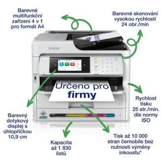 EPSON tlačiareň ink WorkForce WF-C5890DWF, 4v1, A4, 25ppm, USB, LAN, Wi-Fi (Direct) EPSON tlačiareň ink WorkForce WF-C5890DWF, 4v1, A4, 25ppm, USB, LAN, Wi-Fi (Direct)