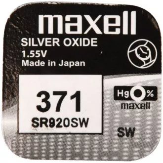 AVACOM Nenabíjacia gombíková batéria 371 Maxell Silver Oxide 1ks Blister