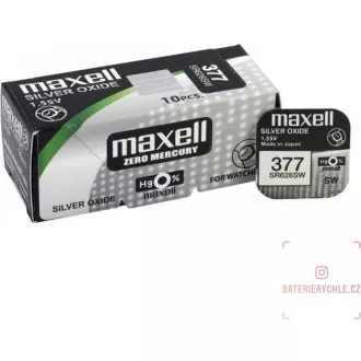 AVACOM Nenabíjacia gombíková batéria 377 Maxell Silver Oxide 1ks Blister