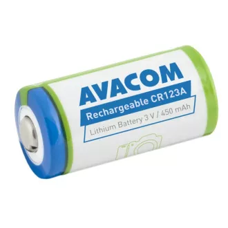 AVACOM nabíjacia fotobatéria Avacom CR123A 3V 450mAh 1.4Wh