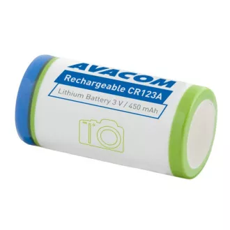 AVACOM nabíjacia fotobatéria Avacom CR123A 3V 450mAh 1.4Wh