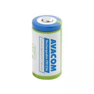 AVACOM nabíjacia fotobatéria Avacom CR123A 3V 450mAh 1.4Wh